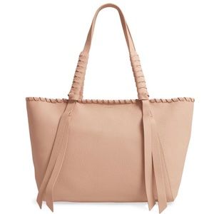 ALL SAINTS KEPI SMALL EAST WEST LEATHER TOTE BAG